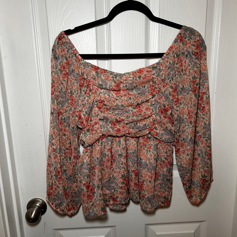 American EagleFloral Print Women's Top